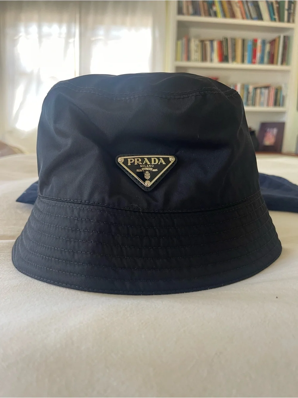Prada Black Re-Nylon Bucket Hat